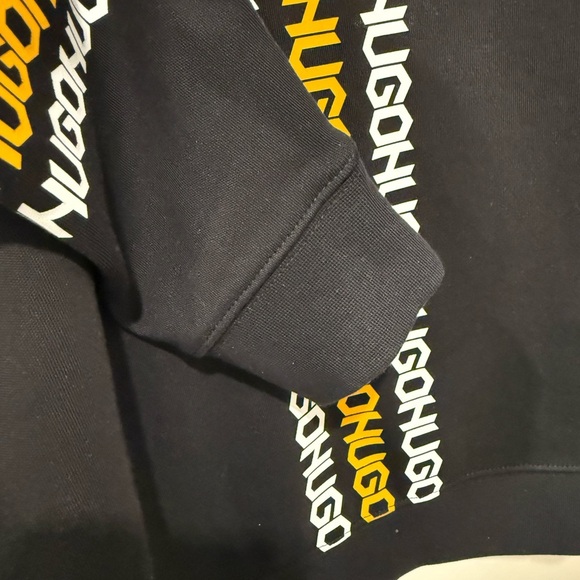 Hugo Boss Black Hoodie with Gold Logo with Excellent Condition - Picture 8 of 9